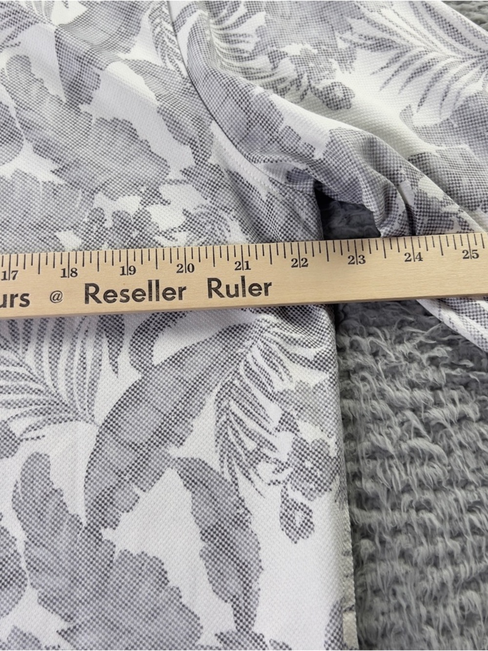 Tommy Bahama The San Lucio Stretch Shirt Mens M White Gray Islandzone Tropical - Picture 6 of 12